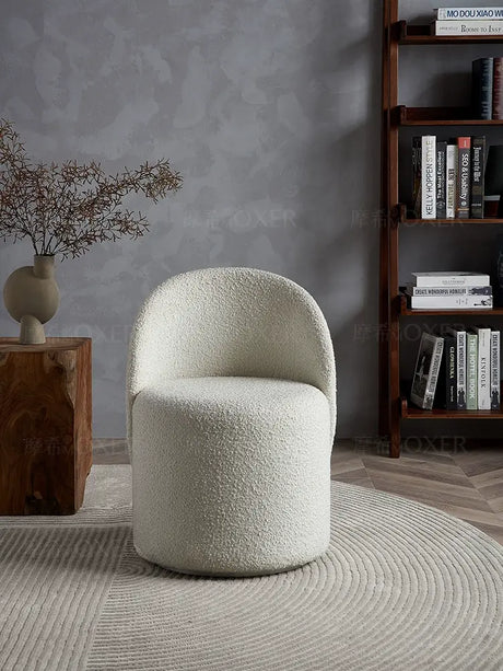 MOXER Santiago Elegant Beige Vintage Dressing Stool from MOXER