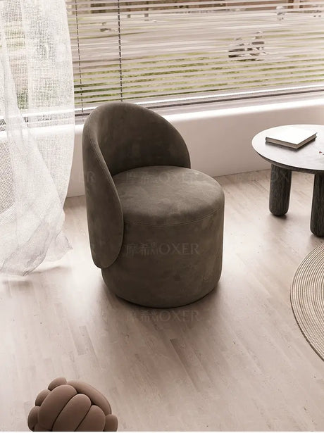 MOXER Santiago Elegant Beige Vintage Dressing Stool from MOXER