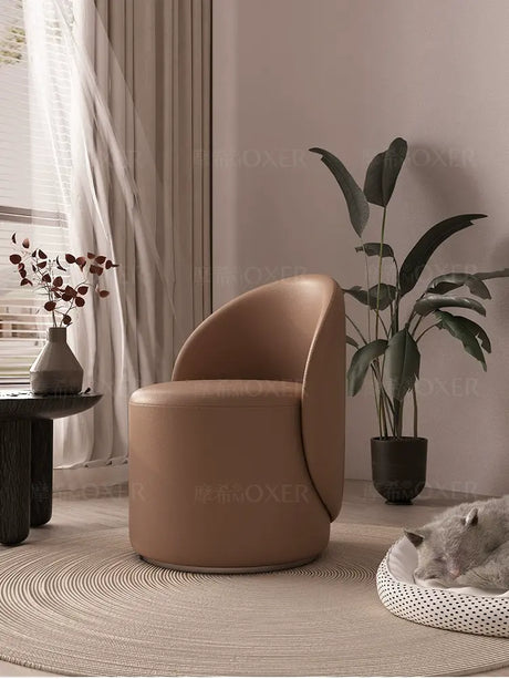 MOXER Santiago Elegant Beige Vintage Dressing Stool from MOXER