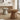 MOXER Santiago Retro Cream Leather Rotatable Stool from MOXER