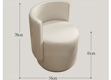 MOXER Sienna High-Grade Leather Solid Wood Makeup Stool from MOXER