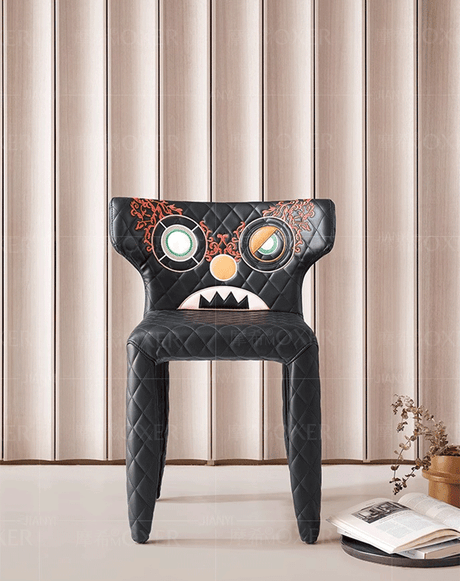 MOXER Valentina Chic Minimalist Leather Dining Chair from MOXER