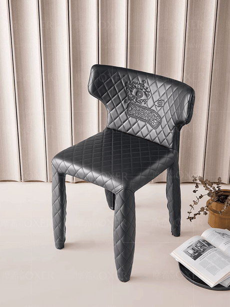MOXER Valentina Chic Minimalist Leather Dining Chair from MOXER