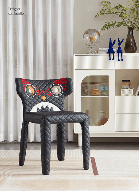 MOXER Valentina Chic Minimalist Leather Dining Chair from MOXER