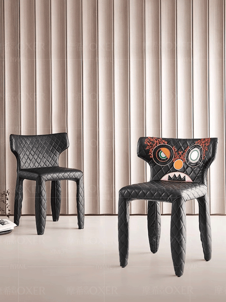 MOXER Valentina Chic Minimalist Leather Dining Chair from MOXER