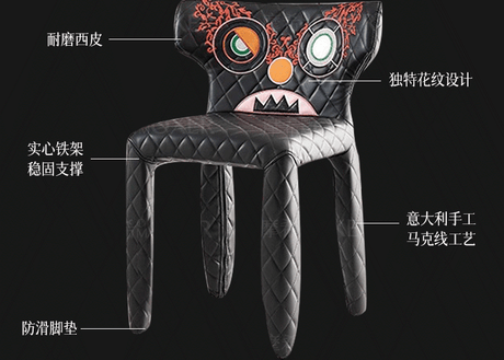 MOXER Valentina Chic Minimalist Leather Dining Chair from MOXER