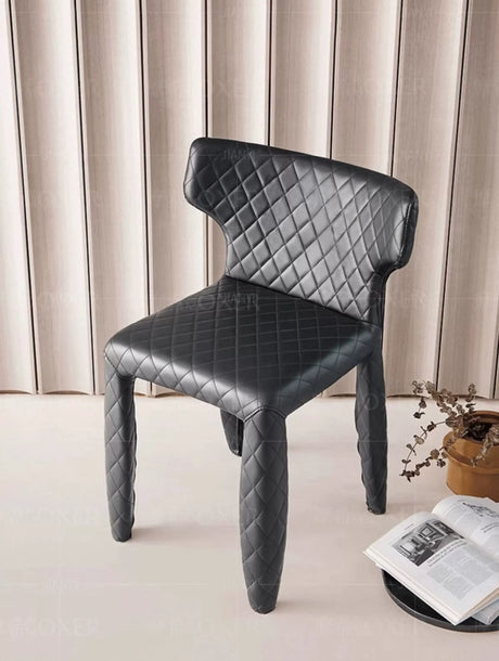 MOXER Valentina Chic Minimalist Leather Dining Chair from MOXER