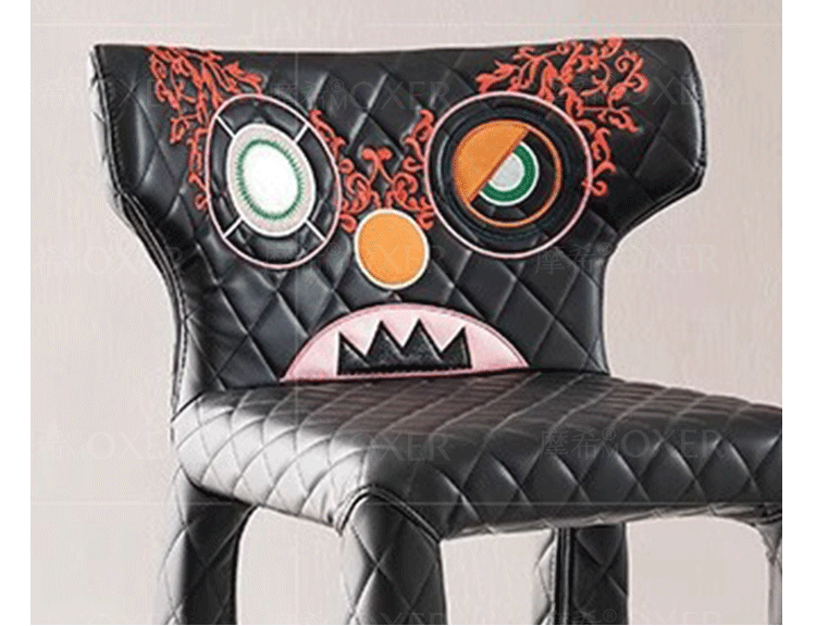 MOXER Valentina Chic Minimalist Leather Dining Chair from MOXER