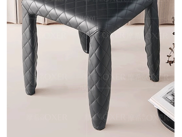 MOXER Valentina Chic Minimalist Leather Dining Chair from MOXER