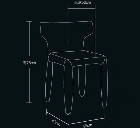 MOXER Valentina Chic Minimalist Leather Dining Chair from MOXER