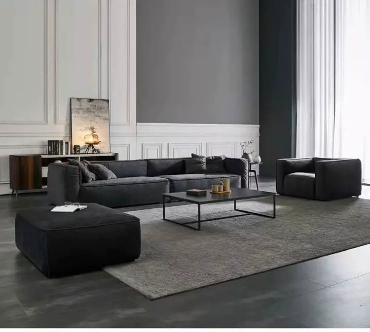MOXER Zafira Elegant Frosted Sofa Stool from MOXER