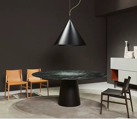 MOXER Zephyra Elegant Minimalist Saddle Leather Dining Chair from MOXER