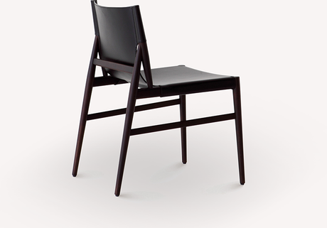 MOXER Zephyra Elegant Minimalist Saddle Leather Dining Chair from MOXER