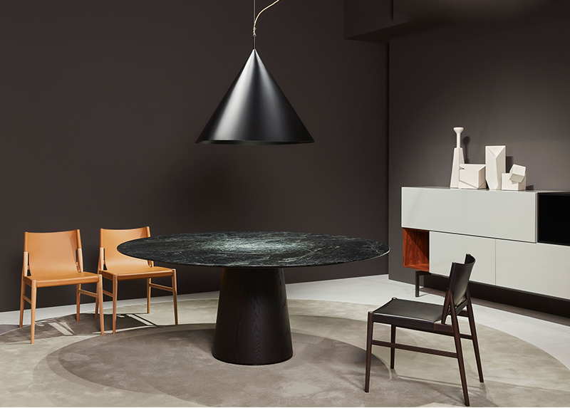MOXER Zephyra Elegant Minimalist Saddle Leather Dining Chair from MOXER