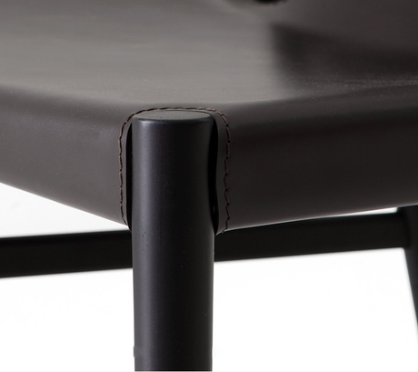 MOXER Zephyra Elegant Minimalist Saddle Leather Dining Chair from MOXER