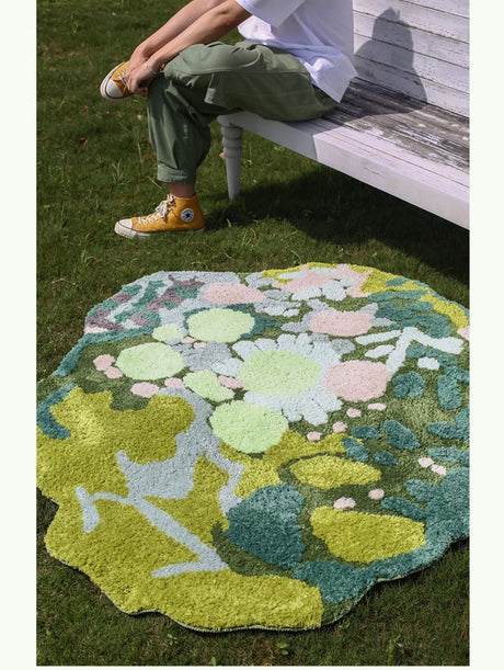 MOXI Elowen Plush Eco-Friendly Round Carpet from MOXI