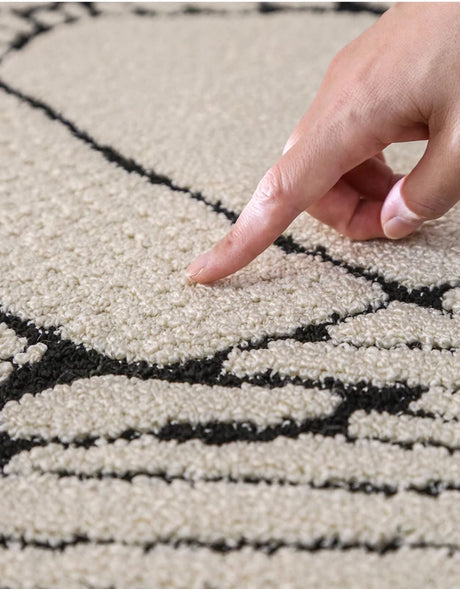 MOXI Elowen Plush Eco-Friendly Round Carpet from MOXI
