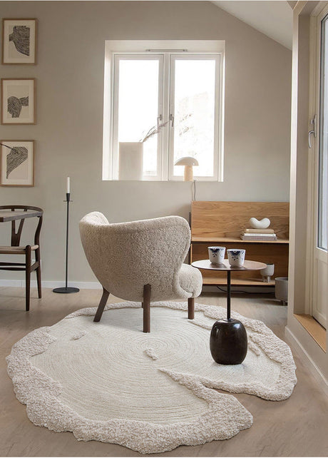 MOXI Hikaru Minimalist Coffee Table Edge Blanket Carpet from MOXI