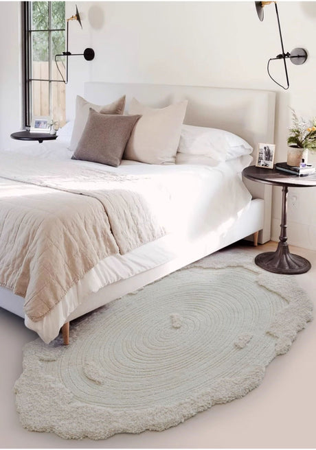 MOXI Hikaru Minimalist Coffee Table Edge Blanket Carpet from MOXI