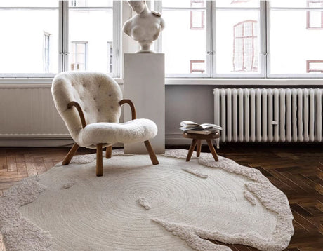 MOXI Hikaru Minimalist Coffee Table Edge Blanket Carpet from MOXI