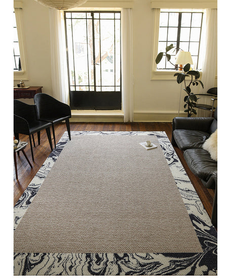 MOXI Isadora Chic Black-White Thick Wool Carpet from MOXI