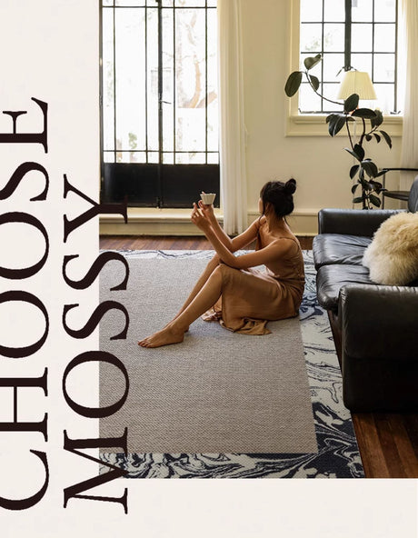 MOXI Isadora Chic Black-White Thick Wool Carpet from MOXI