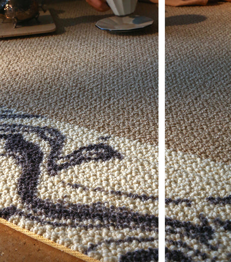 MOXI Isadora Chic Black-White Thick Wool Carpet from MOXI