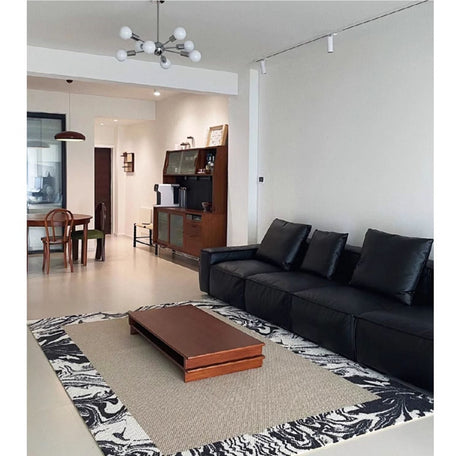 MOXI Isadora Chic Black-White Thick Wool Carpet from MOXI