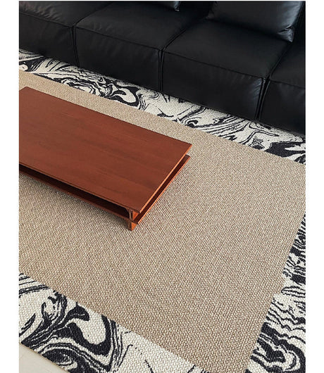 MOXI Isadora Chic Black-White Thick Wool Carpet from MOXI
