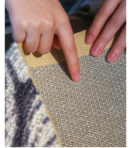 MOXI Isadora Chic Black-White Thick Wool Carpet from MOXI