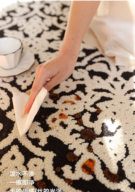 MOXI Isadora Elegant Eco-Friendly French Retro Carpet Living Room Table from MOXI