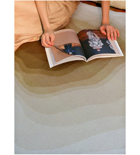 MOXI Isadora Irregular Retro Luxury Coffee Carpet from MOXI