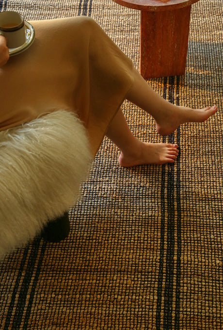 MOXI Isolde Handmade Zero Glue Water Imported French Carpet Living Room Yellow Luxe from MOXI