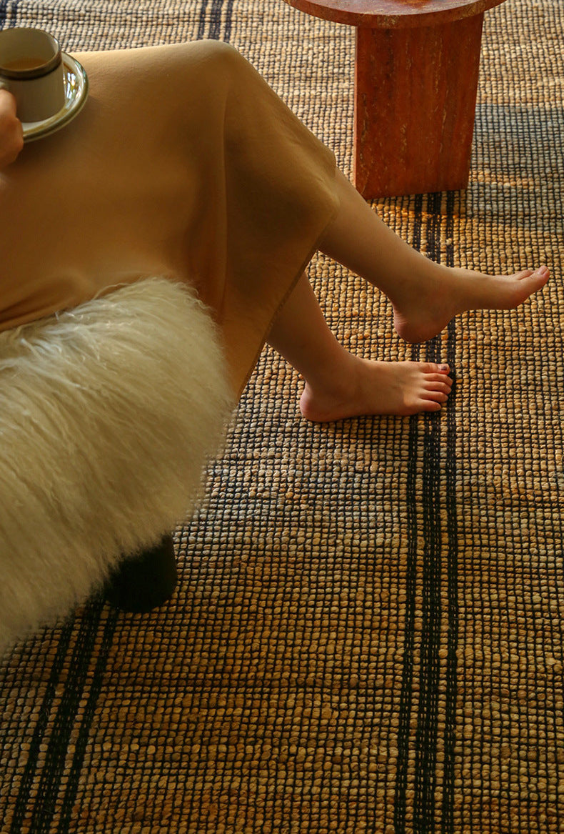 MOXI Isolde Handmade Zero Glue Water Imported French Carpet Living Room Yellow Luxe from MOXI