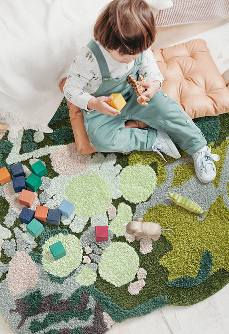 MOXI Santiago Cozy Colorful Carpet Living Room Cushion from MOXI