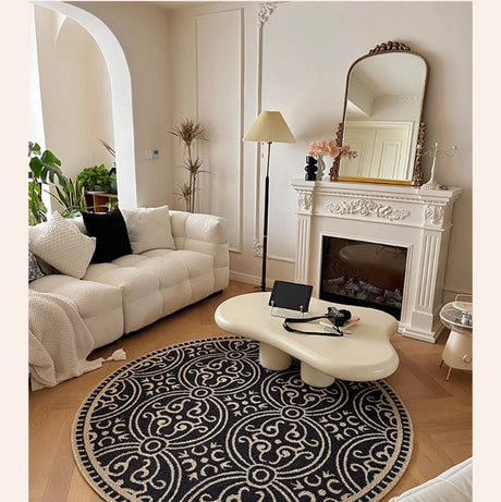 MOXI Valentina Vibrant Retro Wool Round Carpet from MOXI