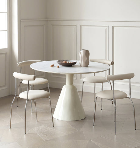 MOYU Corazon Elegant Creamy Rockboard Dining Set from MOYU
