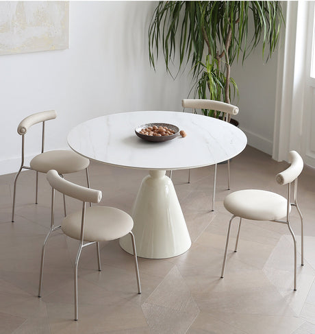 MOYU Corazon Elegant Creamy Rockboard Dining Set from MOYU