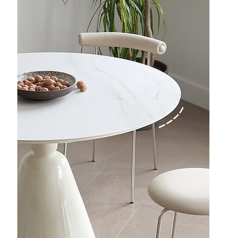 MOYU Corazon Elegant Creamy Rockboard Dining Set from MOYU