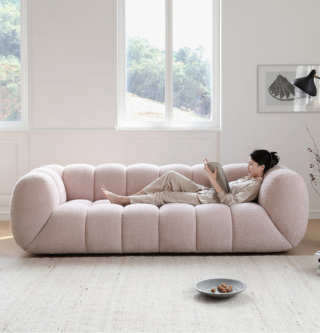MOYU Elowen Creamy Style Marshmallow Small Apartment Sofa from MOYU