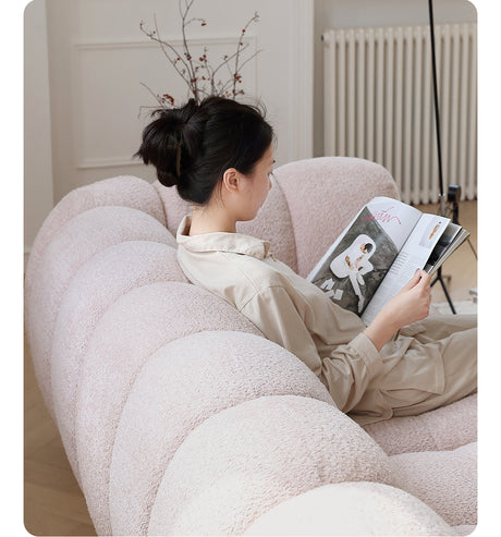 MOYU Elowen Creamy Style Marshmallow Small Apartment Sofa from MOYU