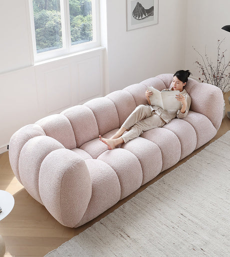 MOYU Elowen Creamy Style Marshmallow Small Apartment Sofa from MOYU
