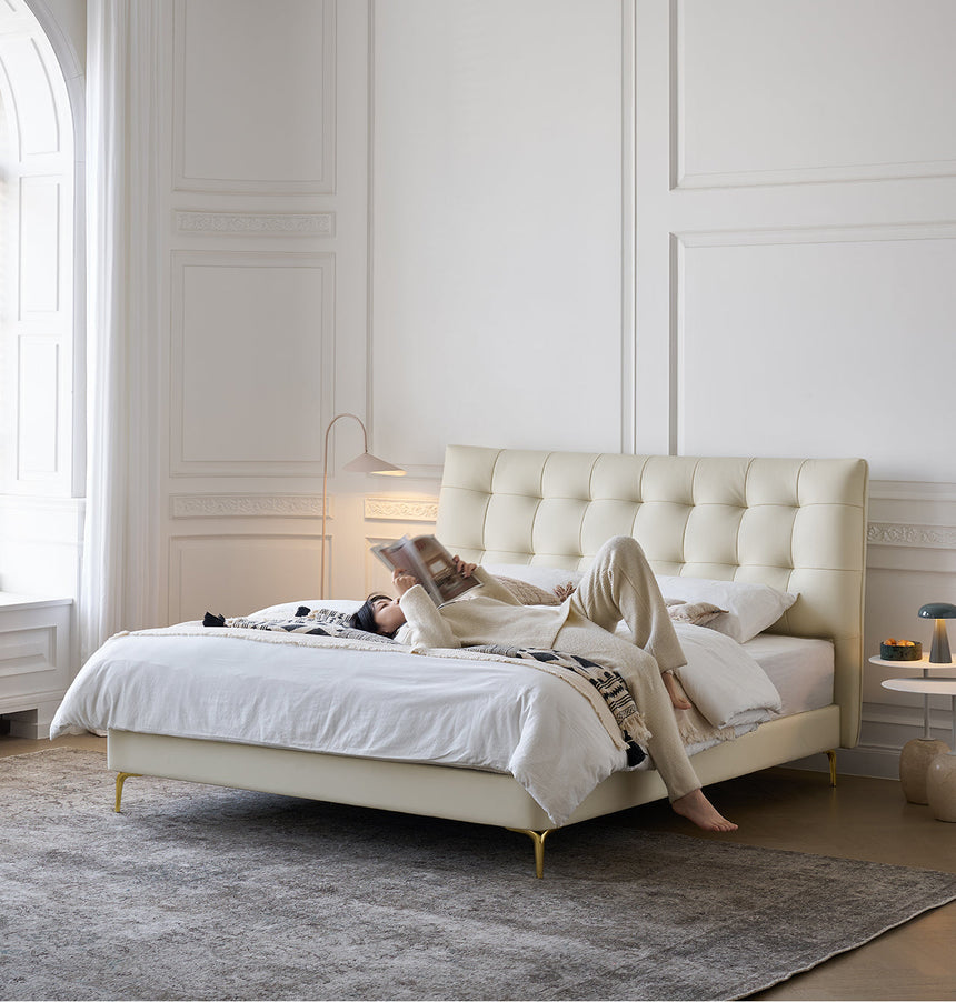 MOYU Elowen Luxurious Modern Leather Bed from MOYU