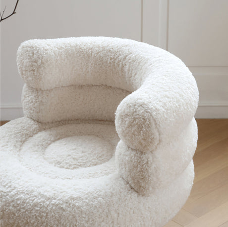 MOYU Elowen Rustic Natural Wood Leisure Chair from MOYU