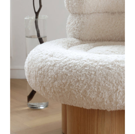 MOYU Elowen Rustic Natural Wood Leisure Chair from MOYU