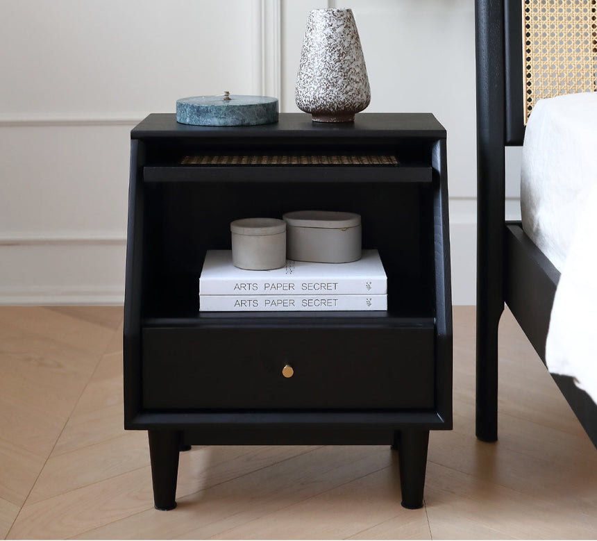 MOYU Harukaze Solid Wood Minimalist Bedside Cabinet from MOYU