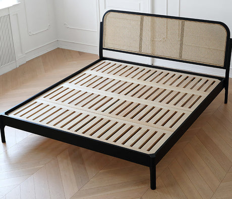 MOYU Isolde Retro Dual-Color Solid Wood Bed from MOYU
