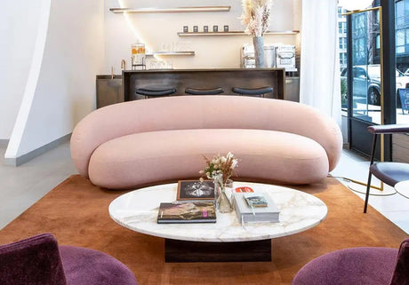 MOYU Santiago Elegant Curved Minimalist Sofa from MOYU