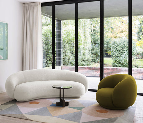MOYU Santiago Elegant Curved Minimalist Sofa from MOYU