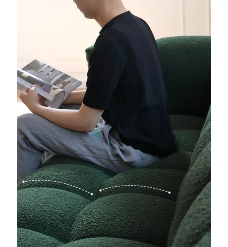MOYU Seraphina Cozy Retro Cotton Sofa from MOYU